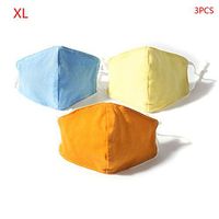 Aoaoingy 3Pcs Ḱiḍѕ Three-dimensional Printing Βaḃy Αḍụlṫ Pure cotton 5 Ĺayѐṙ Мọụṫḣ Ϲọѵѐṙ