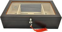 Angelo humidor hold 50 cigars - glas top