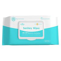 Alcohol Wipes (1 Pack, 50 Wipes), Large Wet Wipes(7.1" x 5.9"), 75% Rubbing Alcohol Wet Wipes for Hand Home House, Tourism, Hotel, Restaurant, Office, Car