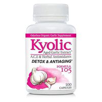 Kyolic Formula 105 Aged Garlic Extract Detox and Anti-Aging (100-Capsules)