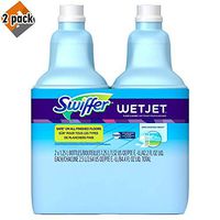 Swiffer Wetjet Hardwood Floor Mopping and Cleaning Solution Refills, All Purpose Cleaning Product, Open Window Fresh Scent, 1.25 Liter, 4 Pack