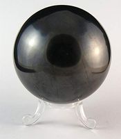 Shungite Shungit Sphere 45mm with Stand