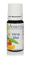 AMRITA Aromatherapy: Citrus Bliss Synergy Essential Oil Blend (Natural Depression Relief) Essential Oil Blend of of Distilled Lime, Pink Grapefruit, Bergamot, Lemon, Tangerine, Neroli -Size: 10ML