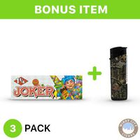 Joker Rolling Papers - 1 1/4 (3) with LED Lighter