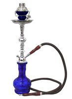 1 hose 22" Blue shark Hookah shisha bar narguile nargile glass water Vase new