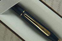 Cross Made in the USA Classic Century Satin Blue Pencil with 23 Karat Gold Appointments and 0.5MM lead , Very rare.