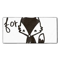 Oh For Fox Sake Black Microfiber Cleaning Cloths | Best Towels For House-Hold Cleaning, Dusting, Scrubbing, Absorbing | size 11.8 × 27.5 Inches
