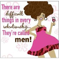 Men Are Difficult Beverage Napkin
