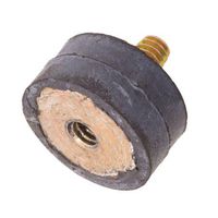 1.38 dia., 5/16-18 thds., 1.63 Lg., 80 Lbs Comp. Load, 15 Lbs. Shear load, Inch Double End Male/Female Natural Rubber Vibration Mount (1 Each)