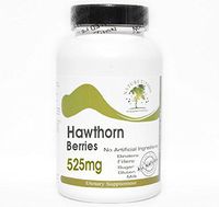 Hawthorn Berries 525mg ~ 200 Capsules - No Additives ~ Naturetition Supplements