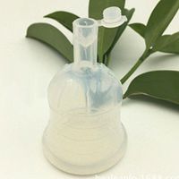 Menstrual Cup,Silica Gel Menstrual Cup Ruby Cup Feminine Hygiene Cups with Valve, Safe & Hygienic Transparent