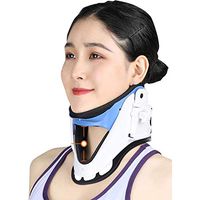 Cervical Collar Air Traction Device, Neck Brace Cervical Tractor Orthosis Vertebrae Support Belt, Cervical Traction Unit for Home Use and Decompression
