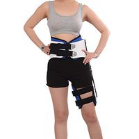 NADAENL Hip Bone Support Femoral Thigh Fracture Head Injury Rehabilitation Orthosis Stabilizer and Groin Extremely Comfortable Adjustable Support Frame,White,Adult