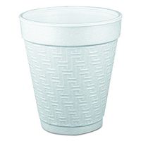 Dart 10KY10 Small Foam Drink Cup, 10 oz, Hot/Cold, White (Case of 1,000)