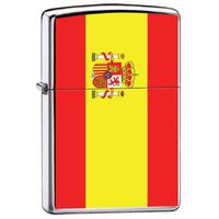 Zippo "Flag of Spain" High Polish Chrome Lighter, 7976