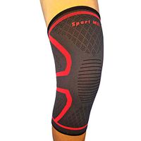 Knee Compression Sleeve Support | Injury Recovery Brace for Men and Women | Joint Pain Relief, Meniscus Tear, Arthritis | Great Pads for any Exercise & Sport, Running, Jogging, CrossFit, Basketball