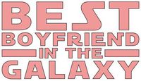 Home Grown Claremore Best Boyfriend in The Galaxy - Vinyl Sticker Decal | Perfect for Cars Trucks Motorcycles Laptops Wall Décor | Multiple Colors | 5.5" W X 3.1" H | Pink HGC1339