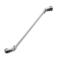EZRED 4S12L Silver Combination Stick Flexible Dual Ratchet with 1/4" Square Drive & Magnetic Bit Drive