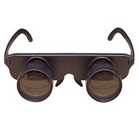 kaaka 3 in 1 3x28 Free-Hand Reading Magnifier Sightseeing Telescope Head-Mounted Presbyopic Sunglasses Fishing Binoculars Black