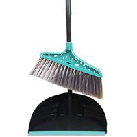 WEIFAN CAI- Detachable High Density Plastic Bristles Dustpan and Brush Sets Indoor Cleaning Smooth Anti-Static (Size : 93x27cm)