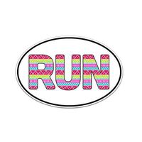 Run Sticker Marathon Runner Decal by Megan J Designs - Laptop Sticker Tumbler Decal Vinyl Sticker