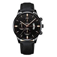 Men's Watches,Fxbar Leather Strap Analog Wrist Watch Classic Charm Men Watch Bracelet Watches Automatic Watch(C)