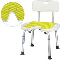 LINYUYI Height Adjustable Bathtub & Shower Stool, Bath Stool Nonslip Adjustable Height Bath Stool