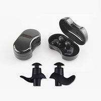 Sizet Ear Plugs with Storage Case for Travelling, Silicone Earplugs Sound Reducing Noise Cancelling, Ergonomic Comfortable Reusable
