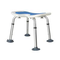 FLYSXP Bathtub Stool for The Elderly and Aluminum Shower Seat Maternity Shower Stool Adjustable Height Non-Slip Shower Chair with Large Non-Slip Mat - Load Capacity 136kg Bath Stool