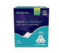 Member's Mark Adult Washcloth Disposable Moist Wipes - 12 X 8-240 Pk (2 Pack.(240-Count))