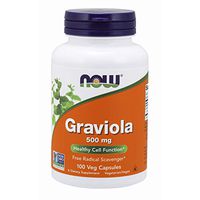 NOW Supplements, Graviola (Annona muricata) 500 mg, Healthy Cell Function*, 100 Veg Capsules