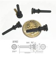 Acousti Black Fan Mounts (Silicone Polymer) - 4 Pack.