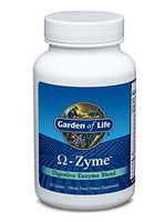 Garden of Life Vegetarian Digestive Supplement - Omega Zyme Enzyme Blend for Digestion, Bloating, Gas, and IBS, 90 Caplets