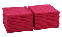 DRI Professional Extra-Thick Microfiber Cleaning Cloth 48 Pack Red
