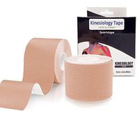VANCIC Kinesiology Tape for Sport & Therapy, Uncut 2 Inch X16.4 Foot Roll,Waterproof Moisture-Resistant, Therapeutic Sports Tape for Muscle Injury and Recovery (Beige)
