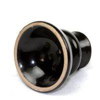 NeverXhale Hookah Accessories: 2.5" Hookah Shisha Narghile Tobacco Standard Replacement Bowl (Black)