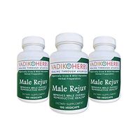 Certified Organic Vadik Herbs Male Rejuv Herbal Dietary Supplement | Promotes Healthy Male Organ Function and Fertility, Enhances and Energy and Stamina for Men (3 Pack)