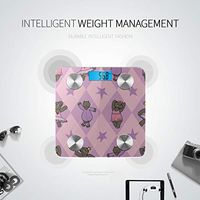 Cute Cartoon Hippopotamus Scale Body Fat Scales Weight Digital Bathroom Scales Tracks 8 Key Compositions Analyzer Sync with Fitness Apps 400 Lbs