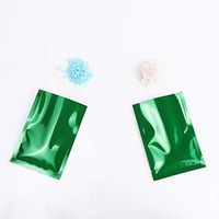 Glossy Green Heat-Sealable Portable Open-Top Mylar Single-Serving Sample Packets (0.8 oz (3.5" x 5.1"))