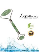 Premium Anti-Aging Jade Roller Face and Neck Massage Therapy | 100% Authentic All Natural Himalayan Jade Stone - By LuxeBeauty