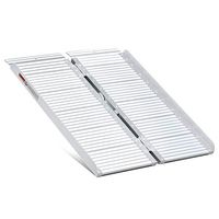 ORFORD Threshold Ramp 3ft for Home Steps Stairs Doorways Scooter, Utility Mobility Access Non Skid Folding Wheelchair Ramp, Portable Aluminum Foldable Wheelchair Ramp 3ft