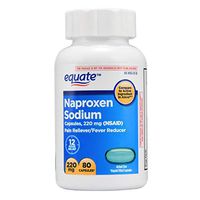 Equate Naproxen Sodium Liquid Capsules, 220 mg, 80 Count