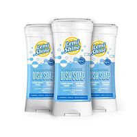 Lemi Shine Natural Liquid Dish Soap with Powerful Citric Extracts to Cut Grease & Stuck-on Food, Fresh Lemon Scent, 22 Fluid Ounces (Pack of 3)