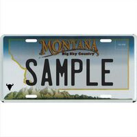 Custom Personalized Metal License Plate Your Name Your State - Choose from All 50 States (Montana, 6" x 12" Super Thick (.045"))
