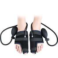 Big Toe Separator Pressure Bunion Wedge Toe Spreader Protector Hallux Valgus Corrector Pad Foot Pain Relief Non-Slip Comfortable and Breathable Orthosis, Black