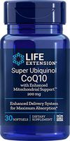 Life Extension Super Ubiquinol CoQ10 with Enhanced Mitochondrial Support, 200mg, 30 Softgels