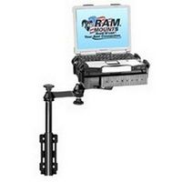 Universal Flat Surface Vertical Drill-Down Vehicle Laptop Mount Stand