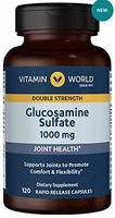 Vitamin world Double Strength Glucosamine sulfate 1000 mg 120 Capsules