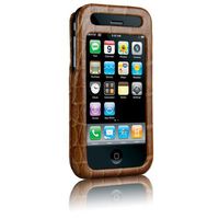 Case-Mate Croc Embossed Leather Case for iPhone 3G, 3G S (Brown)