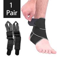 Ankle Brace for Women and Men-Adjustable Compression Ankle Support Wrap, Perfect for Sports, Protects Against Chronic Ankle Strain, Sprains Fatigue, One Size Fits All, 2 Pack